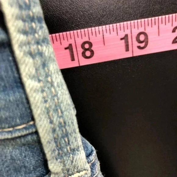 NYDJ Ankle straight leg jeans lift & tuck technology, crocheted ankle, size 14P - Picture 7 of 10